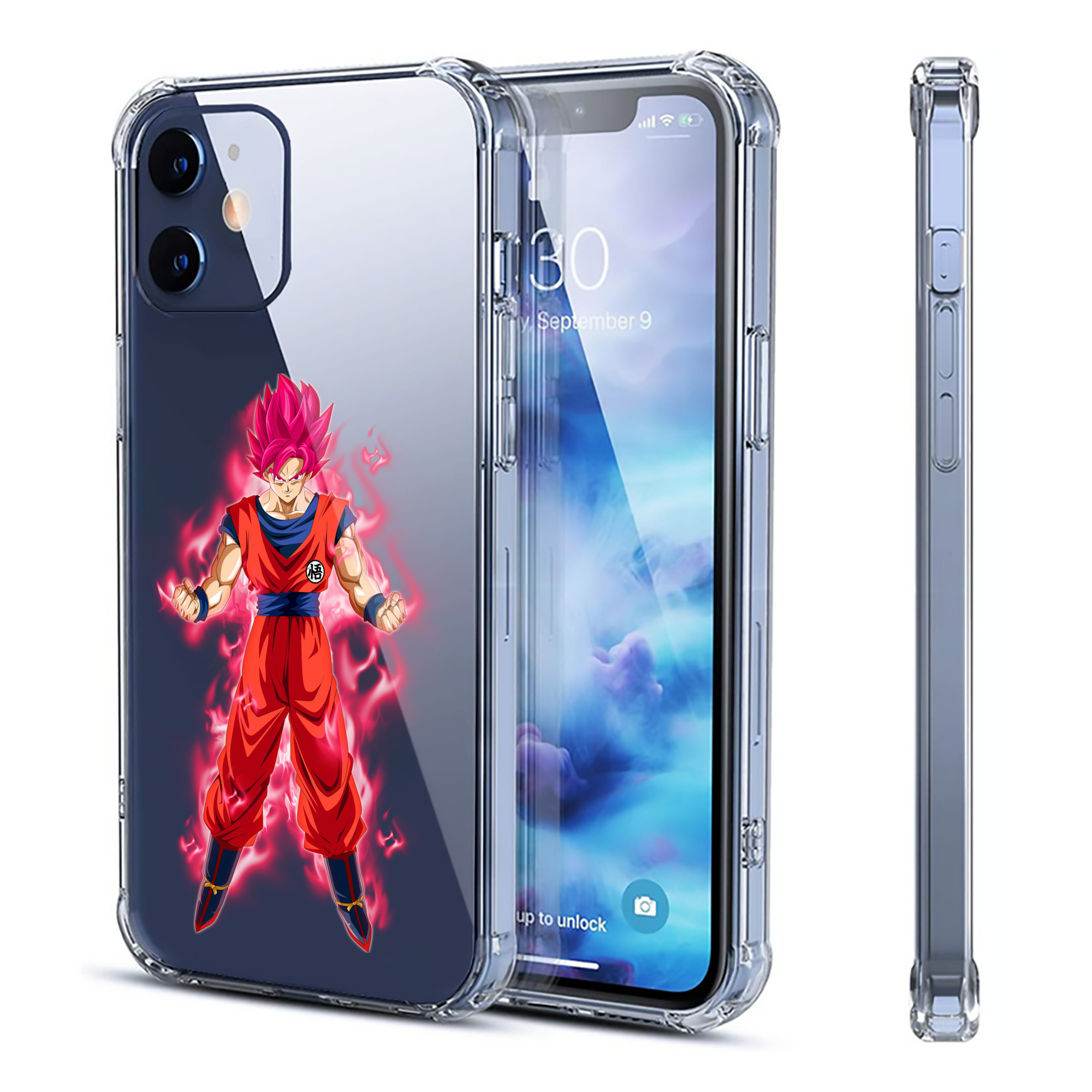（画像用） ドラゴンボール 孫 悟飯（そんごはん）DRAGON BALL Son Gohan 【iPhone 12シリーズ対応】透明スマホケース（クリアソフトケース）
